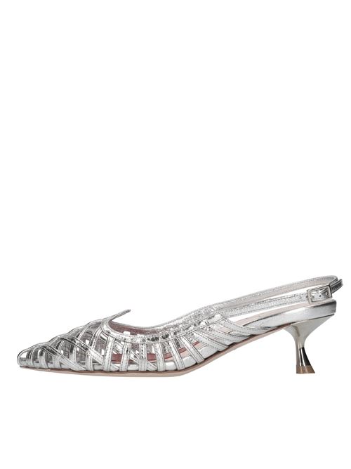 Décolleté slingback in pelle ROGER VIVIER | RVW54338590T0HB200ARGENTO
